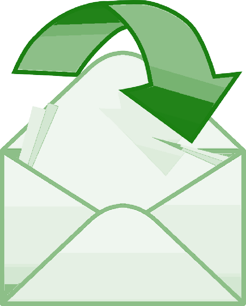 Green, Envelope, Arrow, Envelop, Close, Opening - Open Envelope (800x996)
