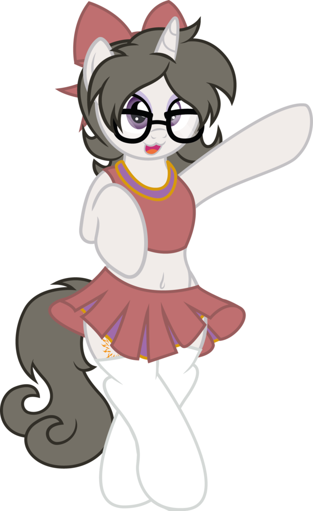 Digiqrow, Belly Button, Bipedal, Bow, Cheerleader, - Cartoon (627x1024)