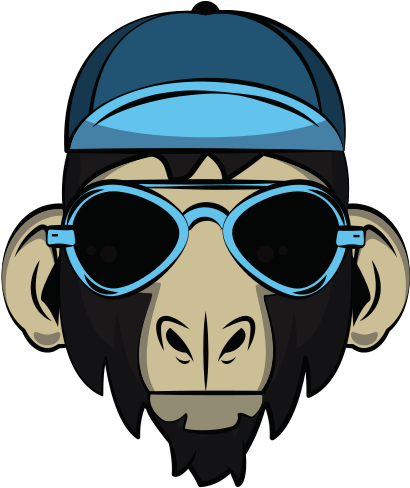 Cool Hipster Monkey Icon - Mono Hipster (550x550)