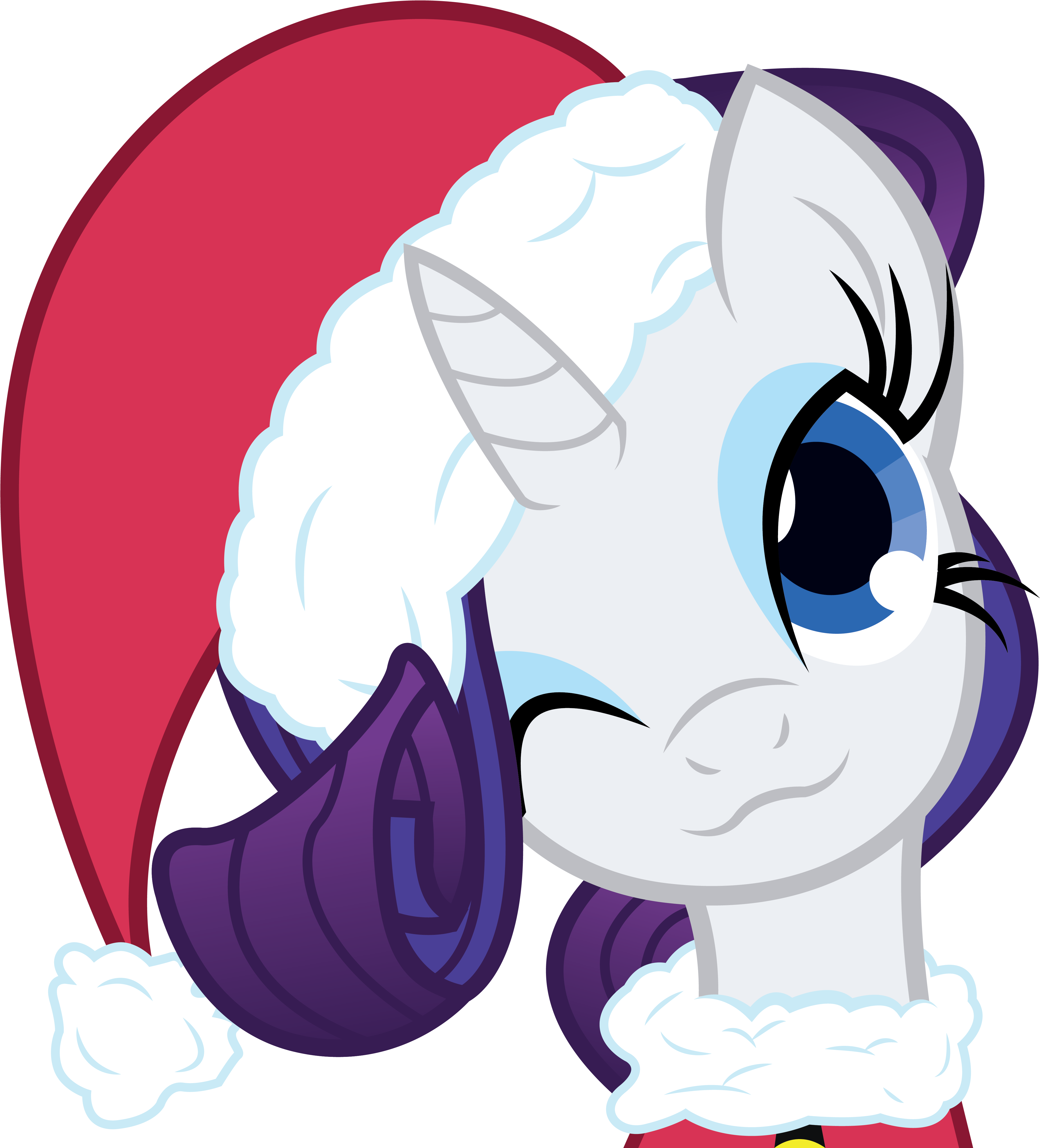 Rarity Twilight Sparkle Rainbow Dash Pinkie Pie Fluttershy - My Little Pony Christmas Rarity (5000x5000)