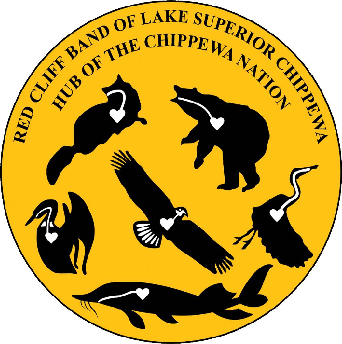 Red Cliff Band Of Lake Superior Chippewa - Red Cliff Tribe Logo (1149x1152)