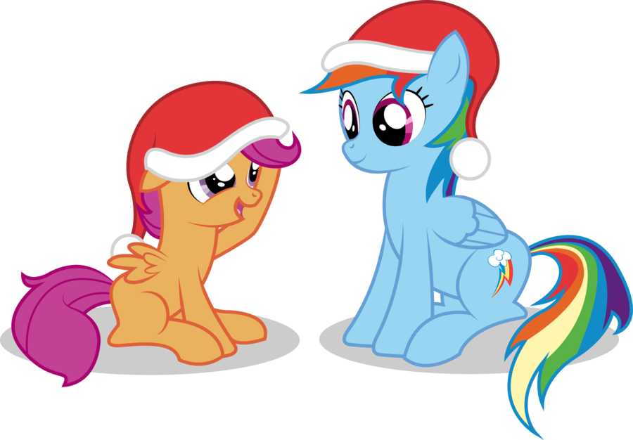 The Clubhouse On Christmas Eve By Redesine On Deviantart - Mlp Rainbow Dash Art Christmas (1280x890)