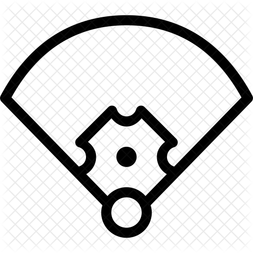 Baseball Field Icon - Baseball Field Icon (512x512)