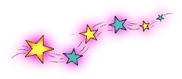 Colourful Shooting Stars Transparent Png - Shooting Stars Clipart On Transparent Background (400x400)