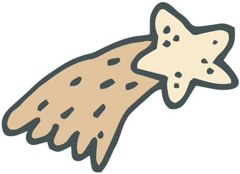 Drawn Shooting Star Cartoon - Drawing (512x512)