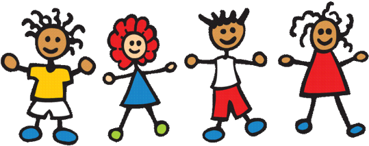 Free Preschool Children Playing Clip Art - Think Globally Act Locally (553x219)