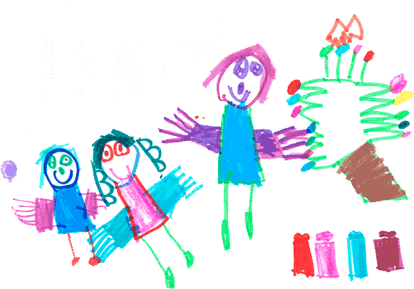 Carmen At Christmas - Child Art (600x425)