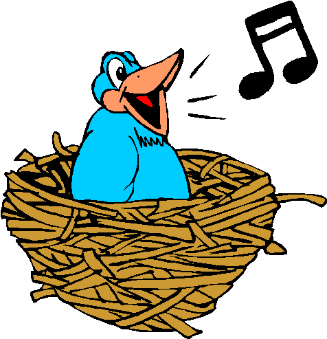 The Sentence Patterns Of Language - Bird Sing Clipart Png (490x495)