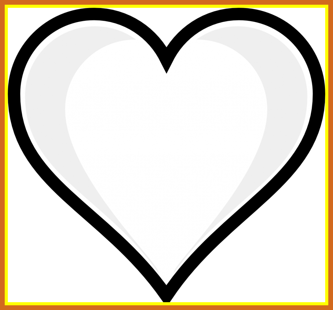 Unbelievable Printable Heart Coloring Pages For Kids - Coloring Book (1074x1001)