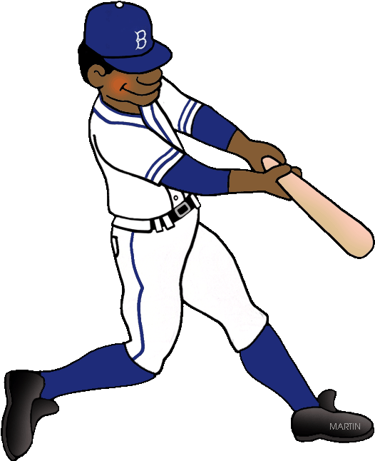Sports Clip Art By Phillip Martin Jackie Robinson Rh - Easy Jackie Robinson Drawings (552x652)
