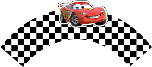 Cars Party, Free Printable Wrappers Cupcake - Cars 2 Lightning Mcqueen (707x357)