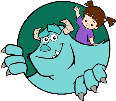 Monster Inc Clipart - Monsters Inc Boo Clipart (400x384)