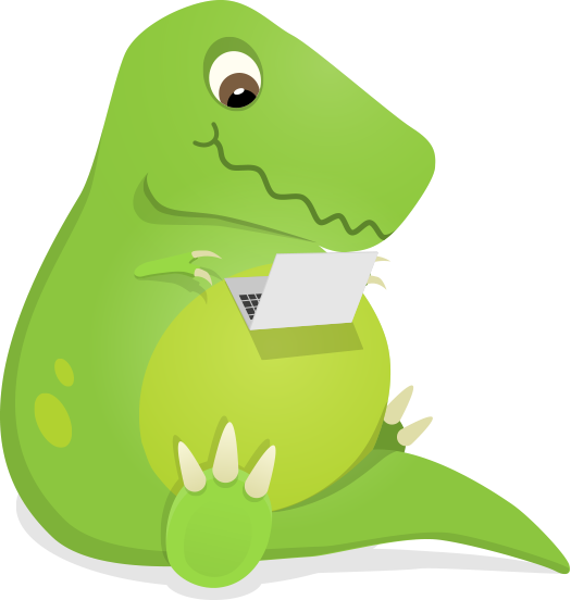 Baby T Rex Stock Photos Baby T Rex Stock Images - T Rex Using Laptop (525x552)