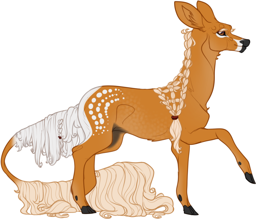 Avrae Ii Doe Ii Firebringer By Ladymina-bean - Deer (1024x837)