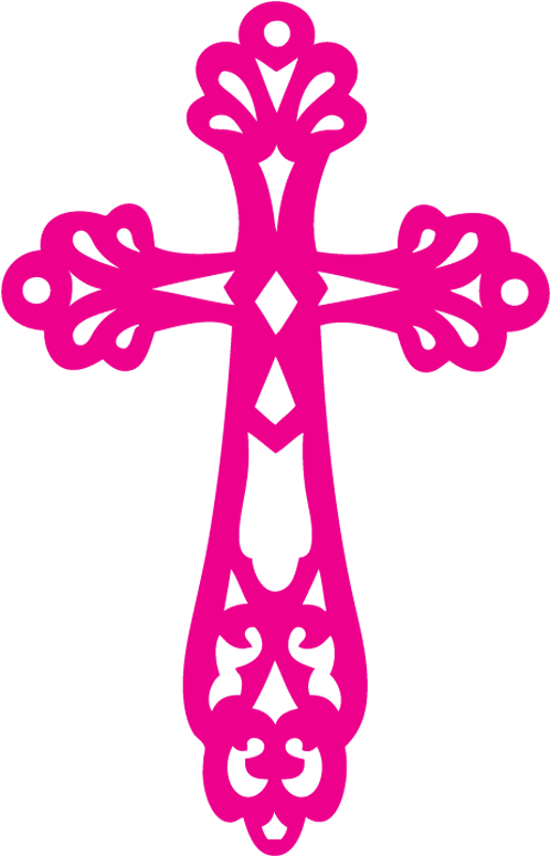 Cross Clipart Pink - Pink Cross Clipart (600x800)