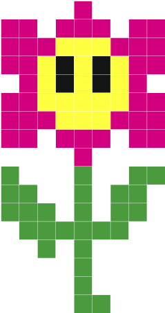 Pink Flower Face - Pencil Case (350x450)