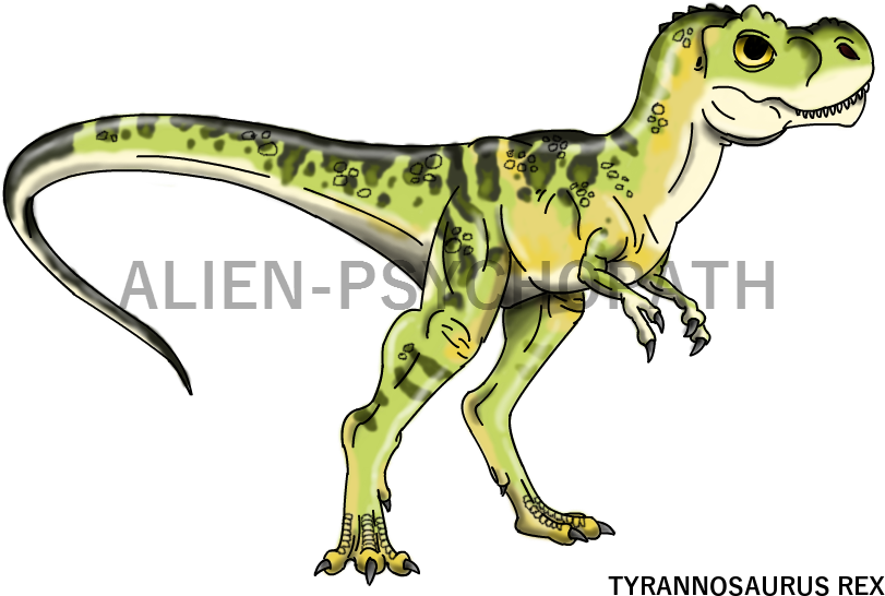Baby Tyrannosaurus Rex By Alien-psychopath - Tyrannosaurus (826x562)