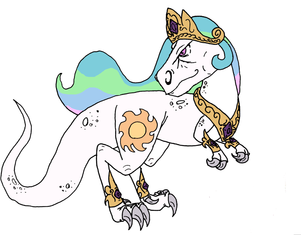 Celestia Rex By Dragon-flash - T Rex My Little Pony (1024x809)