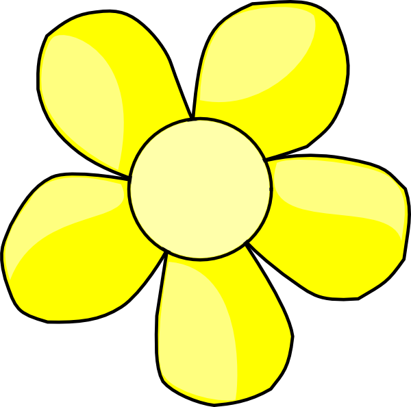 Flower Spring Clipart Black And White (600x594)