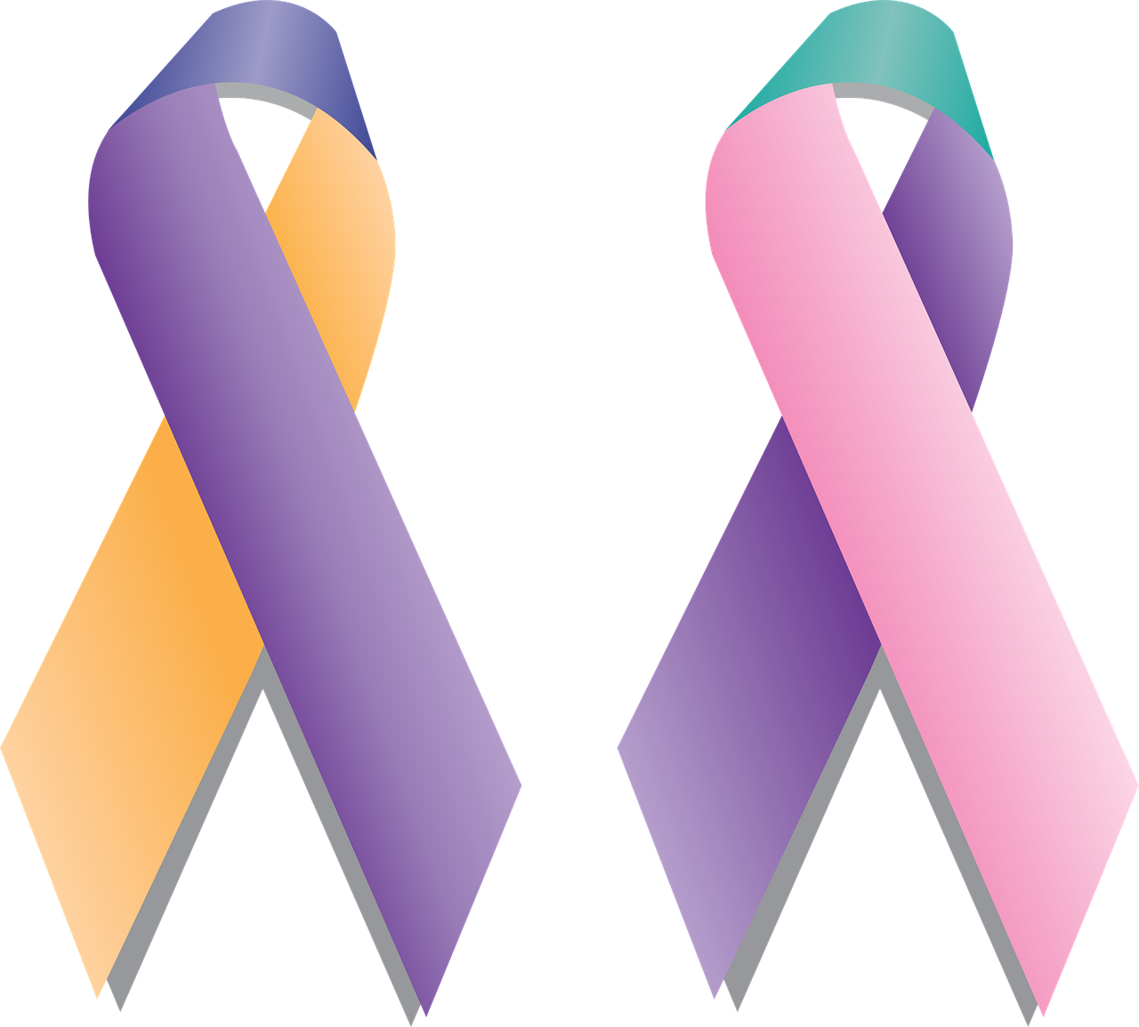 Cancer - Bladder Cancer Ribbon Clip Art (1280x1154)