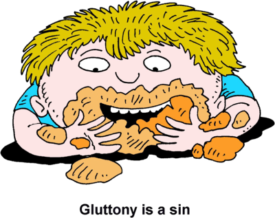 Image Gluttony Gluttony Is Sin Christart Com Rh Christart - Pharmacy (400x317)