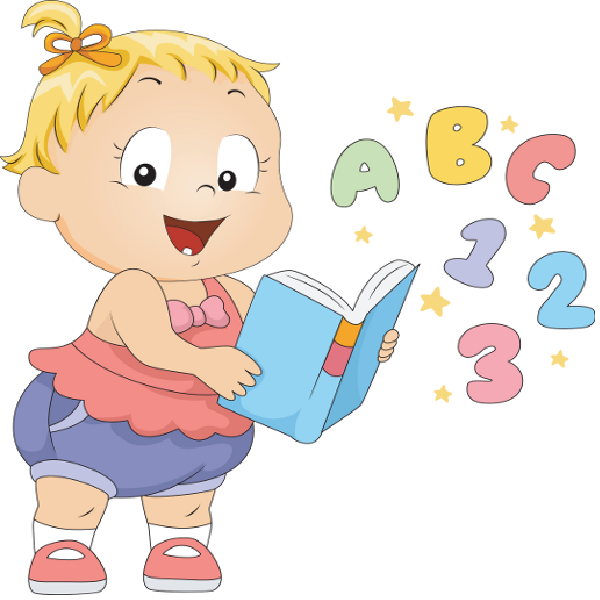 A B C Cartoon School Children Clip Art Images - Cute Toddler Clipart (600x600)