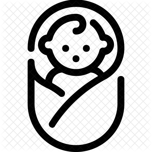 Baby Icon - New Born Icon Png (512x512)