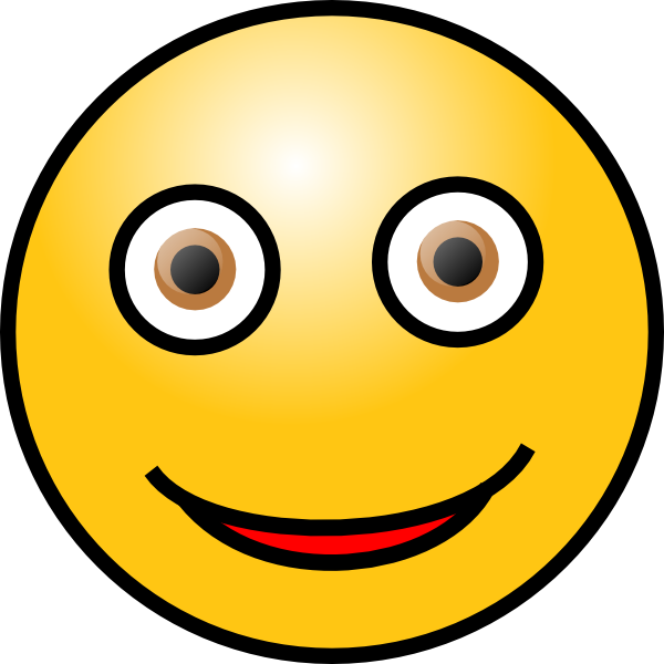 Blue Eyes Clipart Googly Eye - Smiley Face Clip Art (600x600)