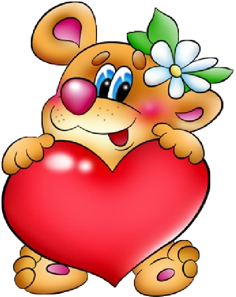 Valentine Cartoon Animal - Спасибо За Поздравления (600x600)