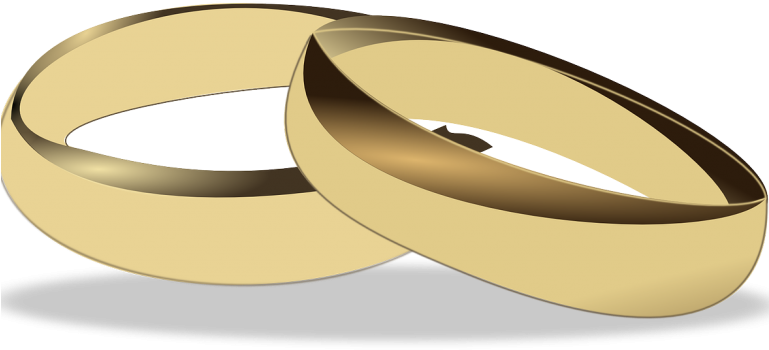 Wedding Rings - Wedding Rings Clipart (768x418)