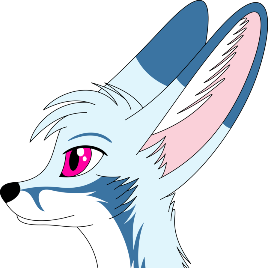 Racefox, The Blue Fennec Fox By Racefox - Cartoon (900x900)