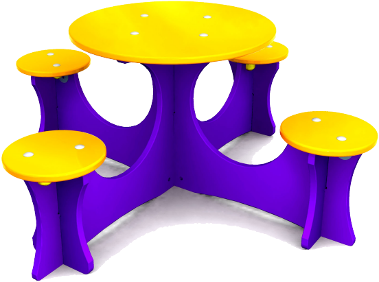 This Bat Table Is Safe, Easy To Clean And Has A High - Table (640x640)