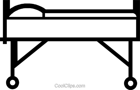 Hospital Clipart Hospital Bed - Hospital Bed Clip Art (480x310)
