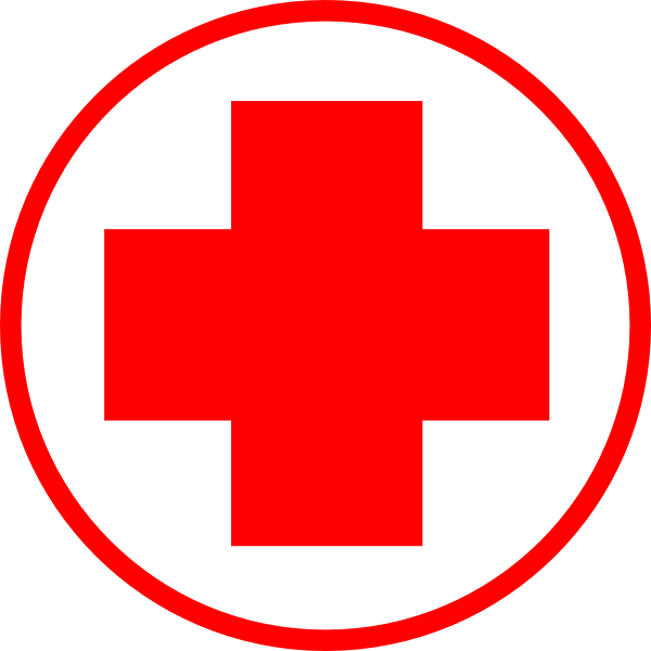 Hospital Clipart Simple - Emblem (600x600)