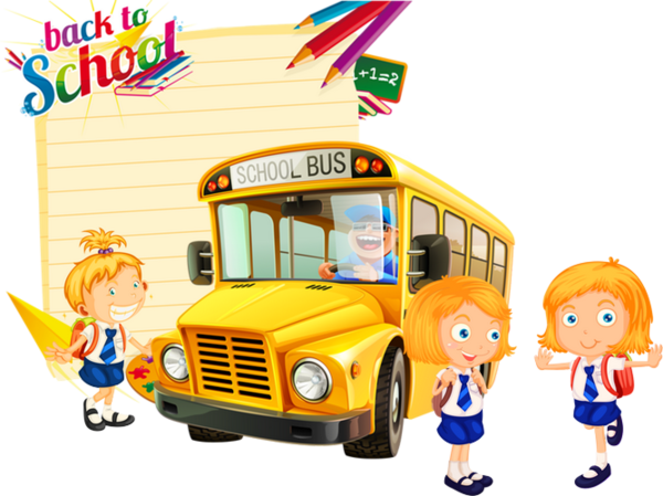 Png Image Back To School Image - School Bus Png (600x449)