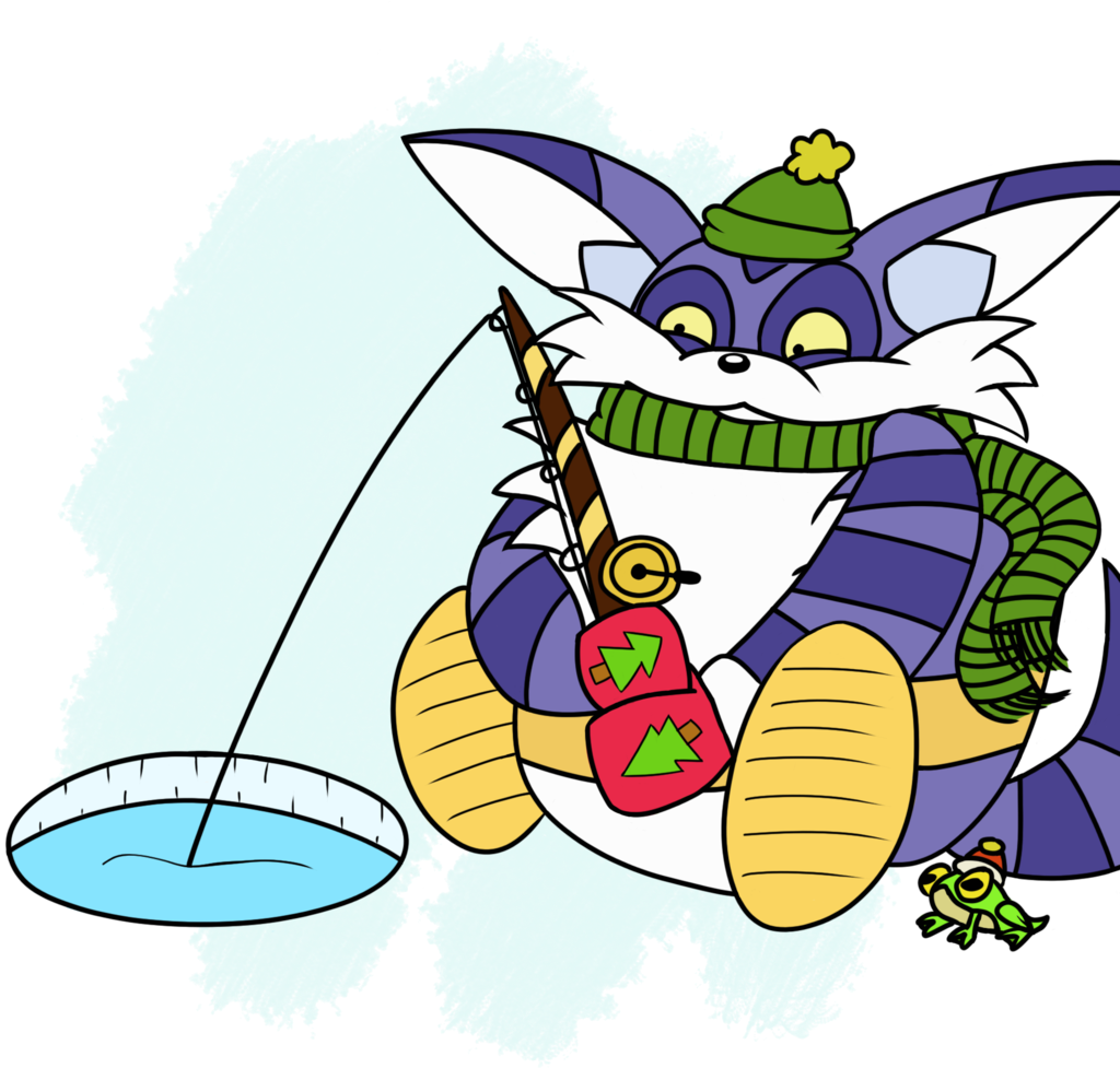 Massidrawsandstuff Christmas Big The Cat By Massidrawsandstuff - Cartoon (1024x1040)