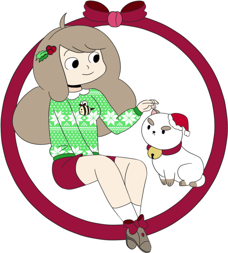 Bee And Puppycat's Christmas By Jemma The Human - Digital Art (816x979)