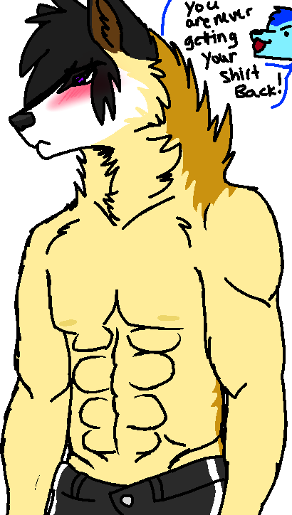 Troy's 8 Pack By Windrunner-wolf - Cartoon (410x724)