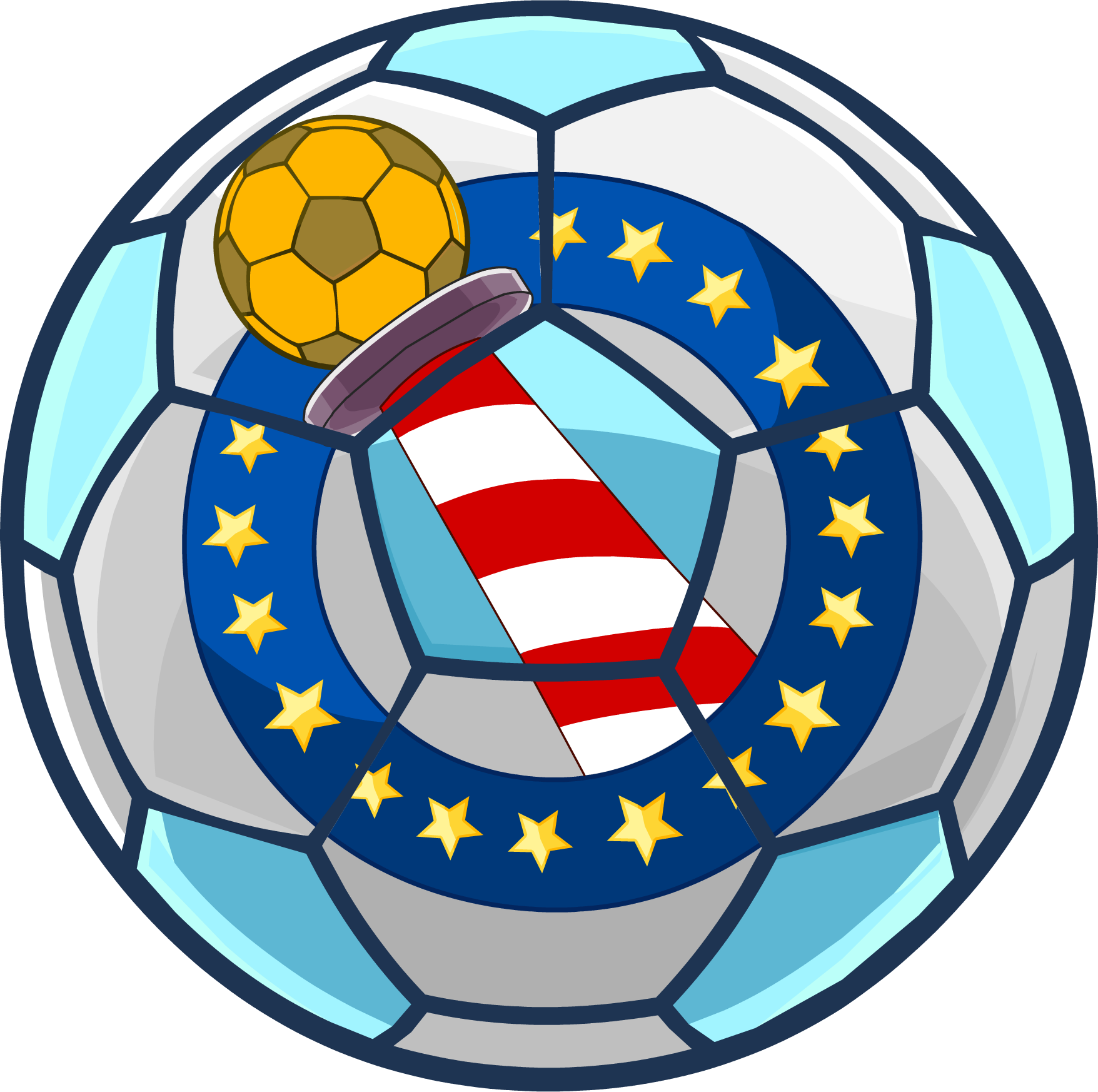 Penguin Cup Ball - Royalty-free (1756x1746)