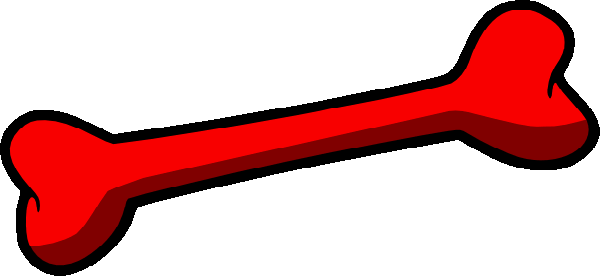 Red Cartoon Dog Bone (600x276)