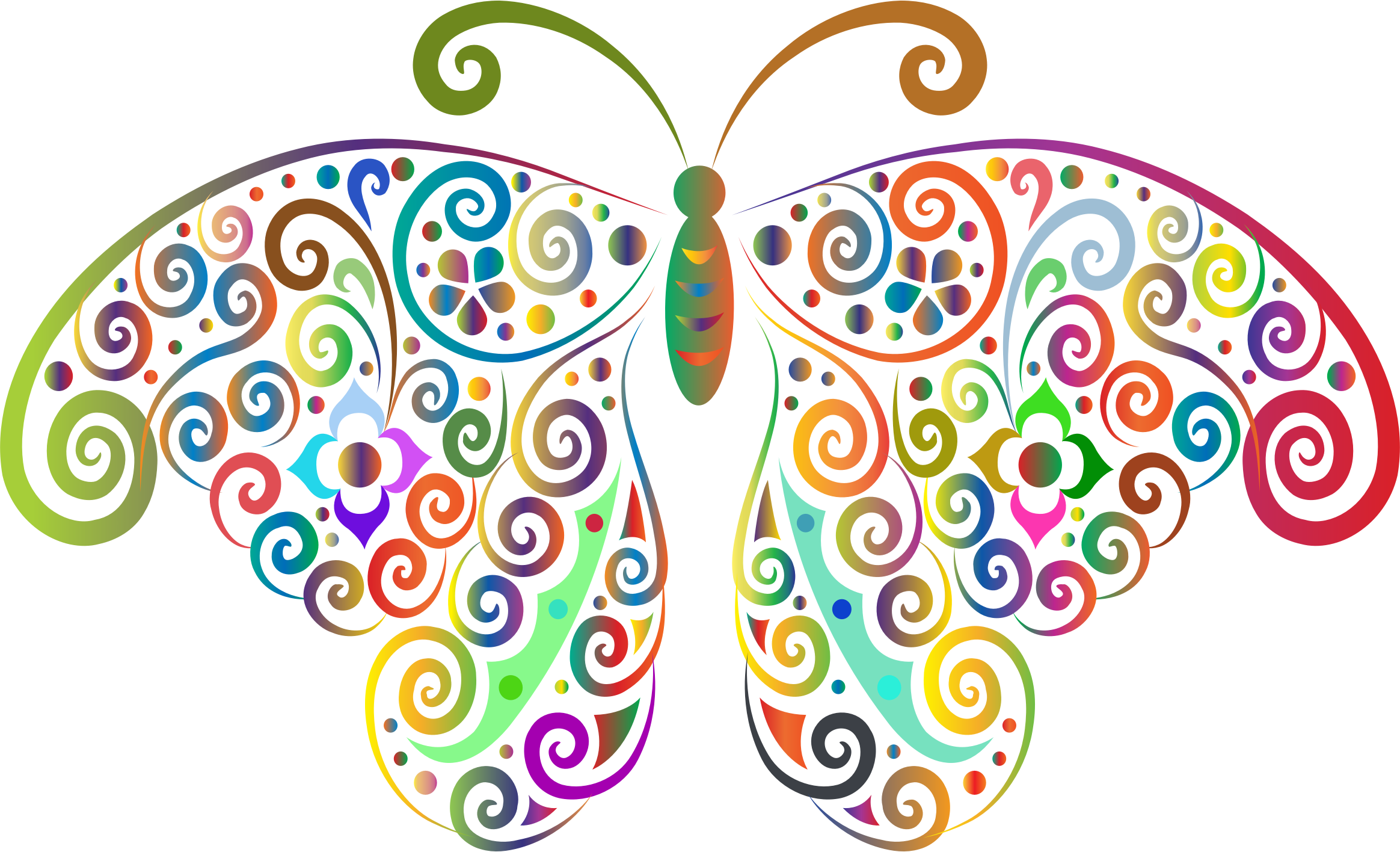 Big Image - Butterfly Silhouette Png (2328x1416)