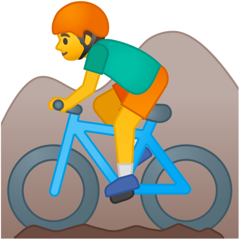 Dh Mountain Biker Snarky Swag Powered By Nvy - Bicicleta Emoji (512x512)