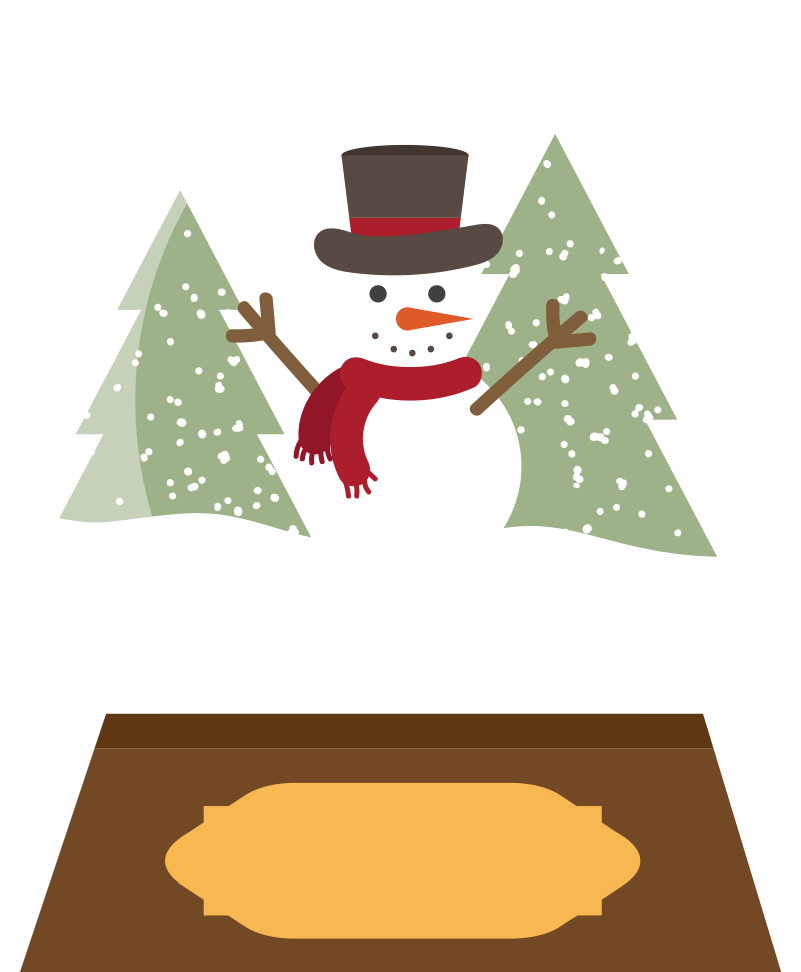 This Is A Sticker Of A Snowman In A Snow Globe - Snow Globe (801x972)