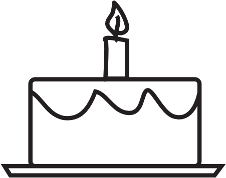 Candles Cake Icon - Cake (512x512)