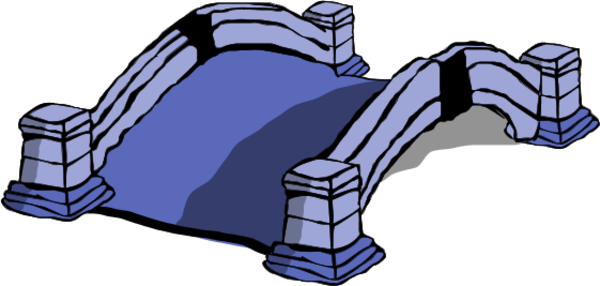 Old Bridge Clipart - Bridge Clip Art (600x286)