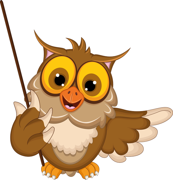 Schnee Glöckchen - Cartoon Owl Teaching (600x627)