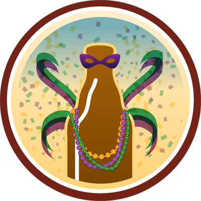 Break Out Your Purple & Green And Get Your Beads Ready - Maker's Mark (400x400)