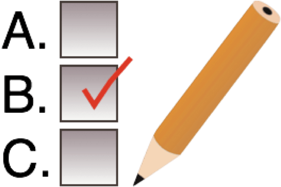 Multiple Choice Questions Clipart 2 By Aaron - Multiple Choice Test Png (556x388)