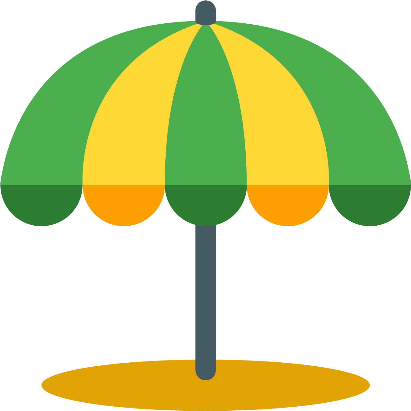 Beach Umbrella Icon - Portrait Of A Man (1600x1600)