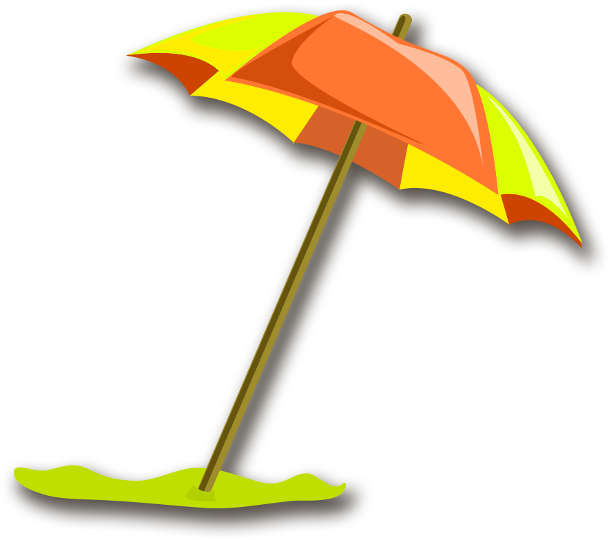 Yellow Simple Parasol Decorative Pattern - Clip Art (1276x1276)